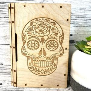 SLIDER BOOK BOX (large/sugar skull)