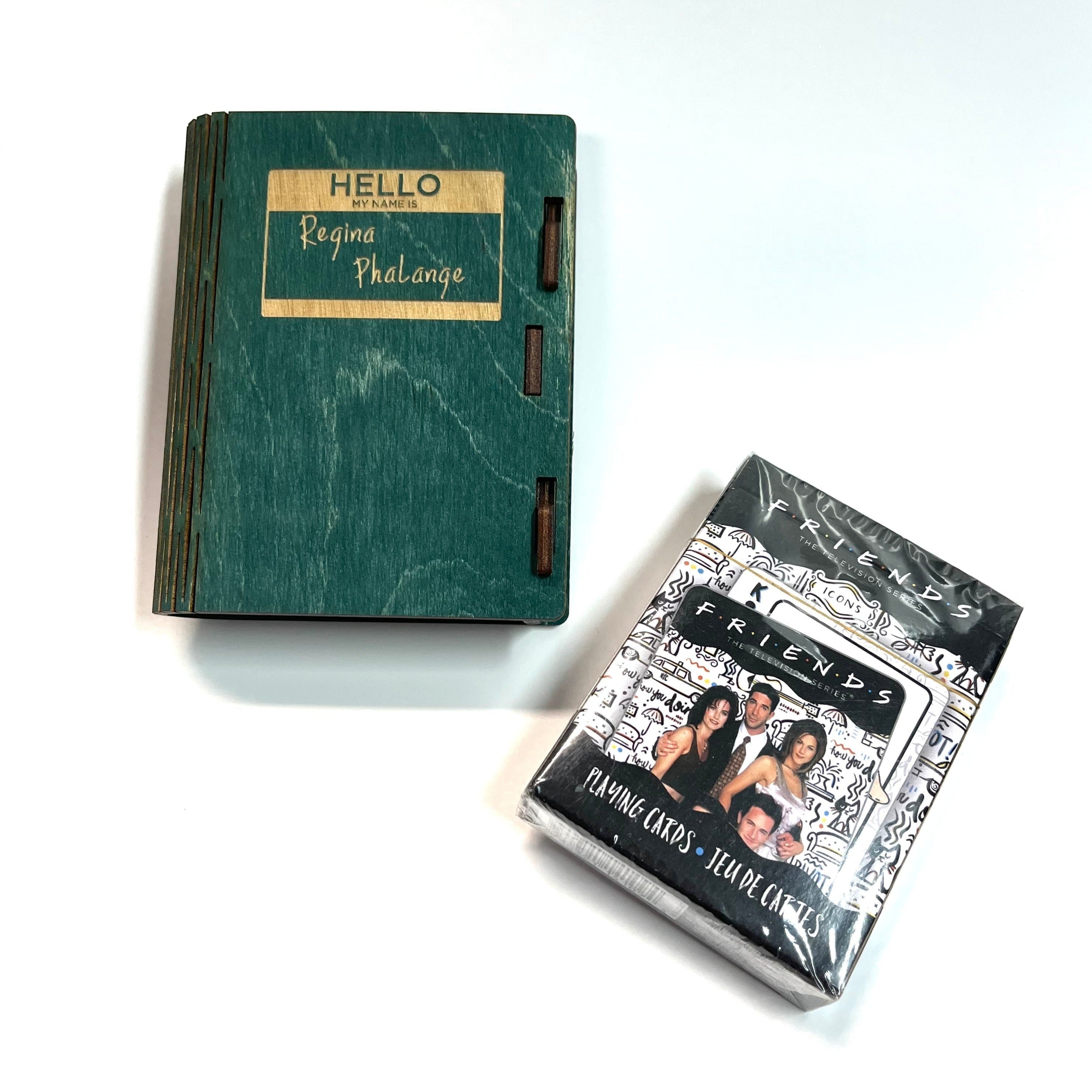 CARD BOX WITH CARDS (Friends/Regina Phalange)