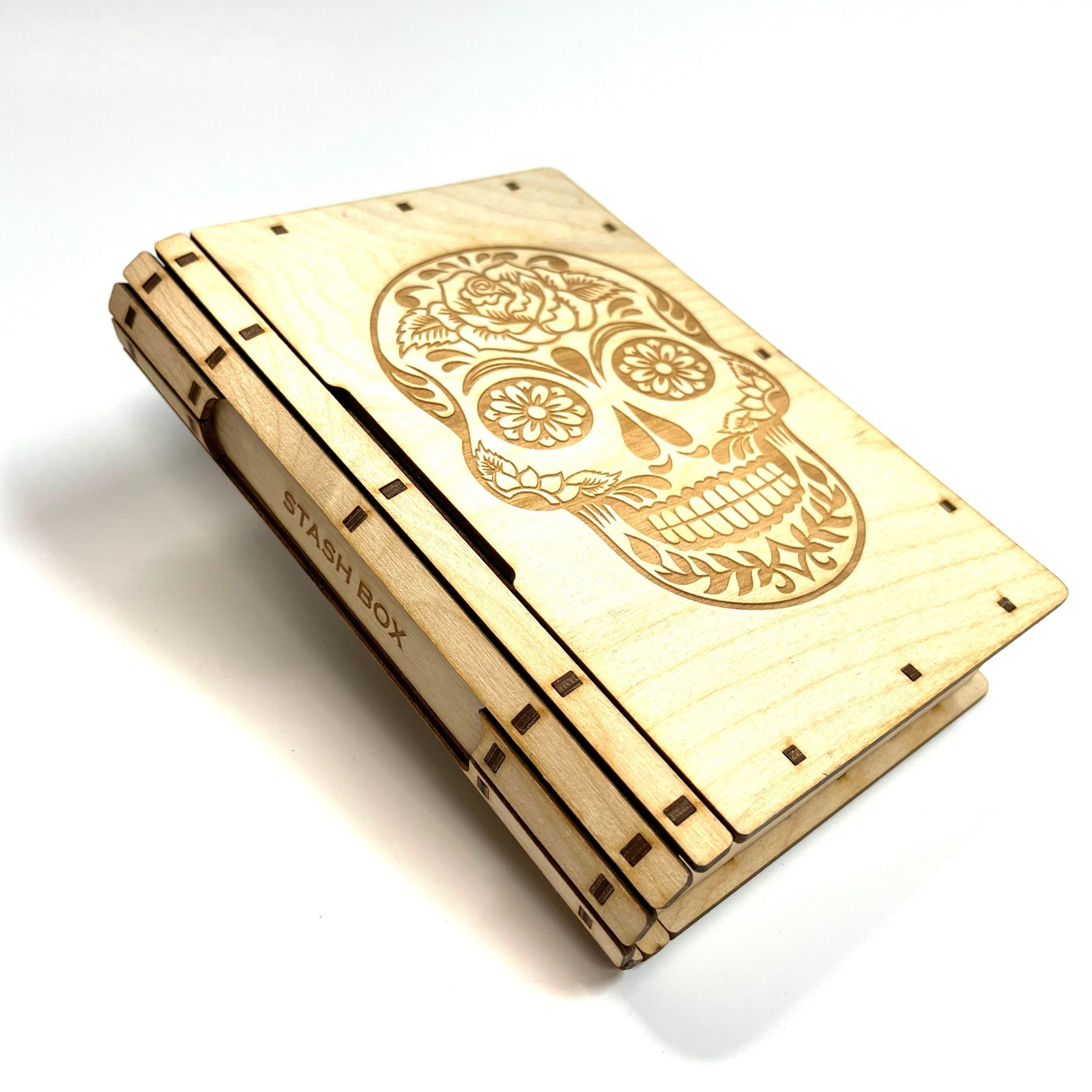 SLIDER BOOK BOX (large/sugar skull)